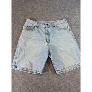 Vintage Lee Carpenter Denim Jorts Shorts Mens 33 Blue Baggy Relaxed Fit Y2K
